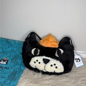 Jellycat Black and Orange Cat Bag